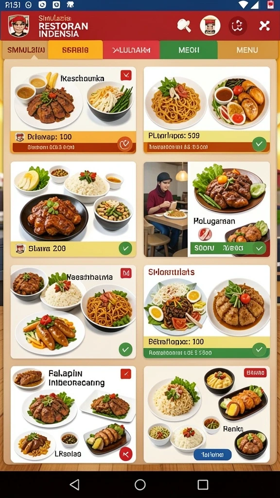 Leaderboard yang menunjukkan peringkat pemain terbaik.