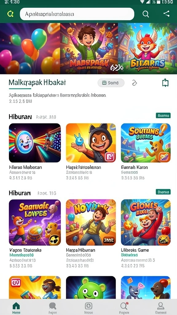 Beragam pilihan permainan yang mengasyikkan.