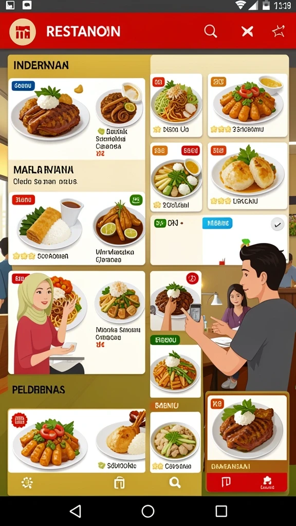 Tampilan antarmuka yang menarik dan user-friendly.