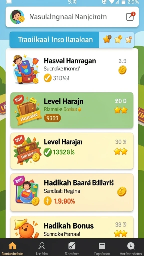 Tampilan antarmuka aplikasi yang menarik dan mudah digunakan.