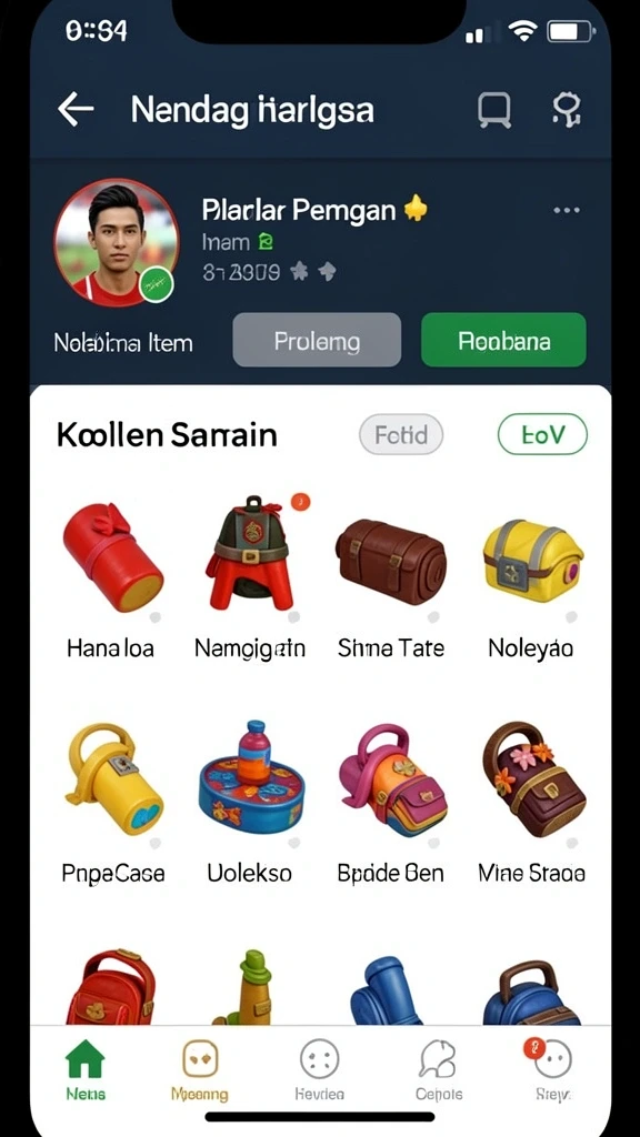 Tampilan awal game yang menarik dan mengundang.