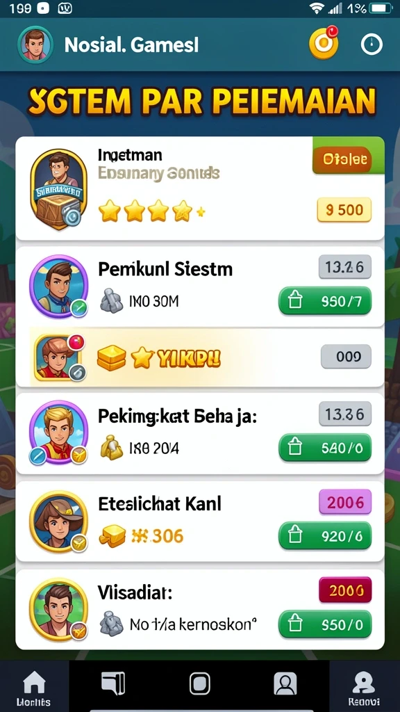 Fitur interaktif yang membuat permainan semakin seru.