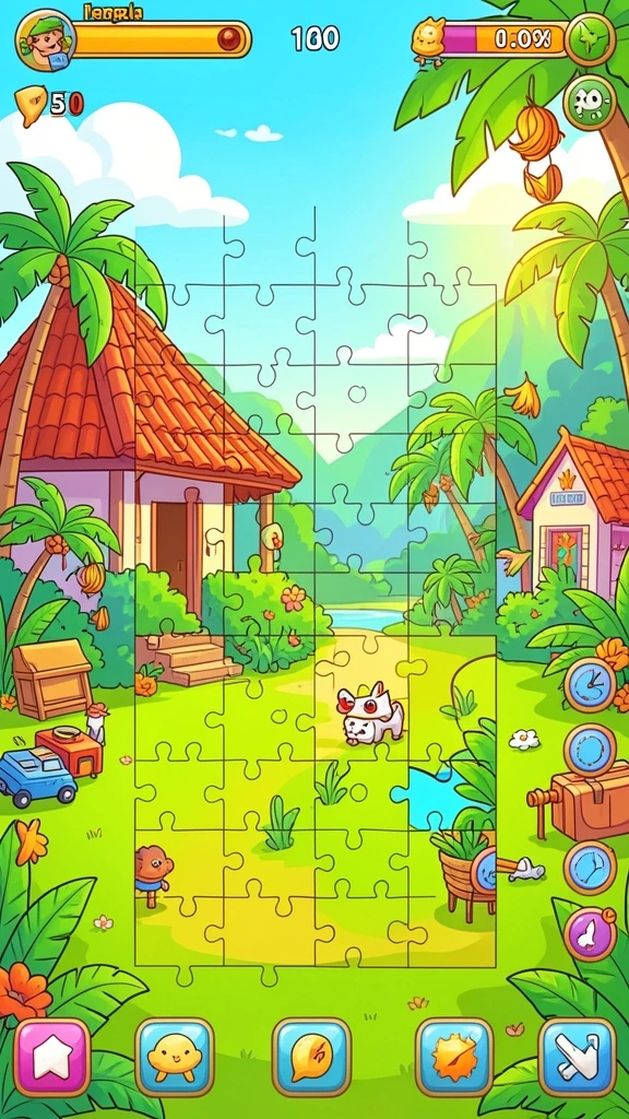 Tantangan menarik di setiap level yang harus diatasi.