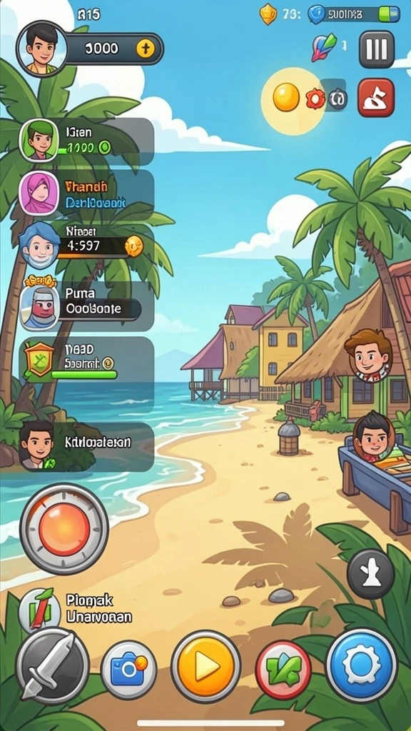 Fitur multiplayer yang menyenangkan dan kompetitif.