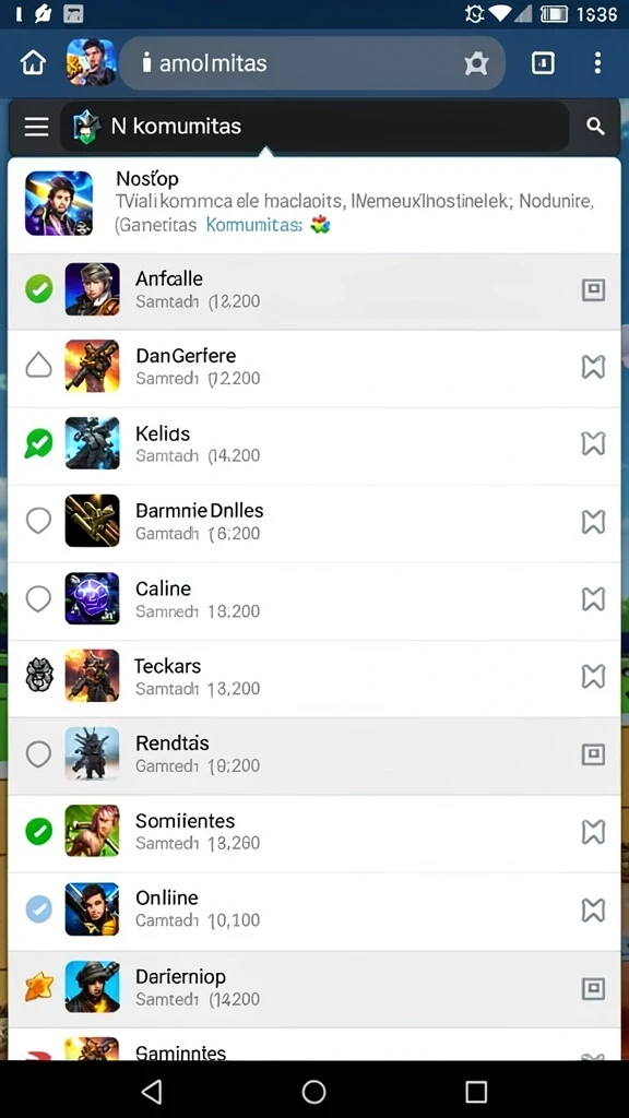 Tampilan antarmuka utama GALAXY77 yang menarik.