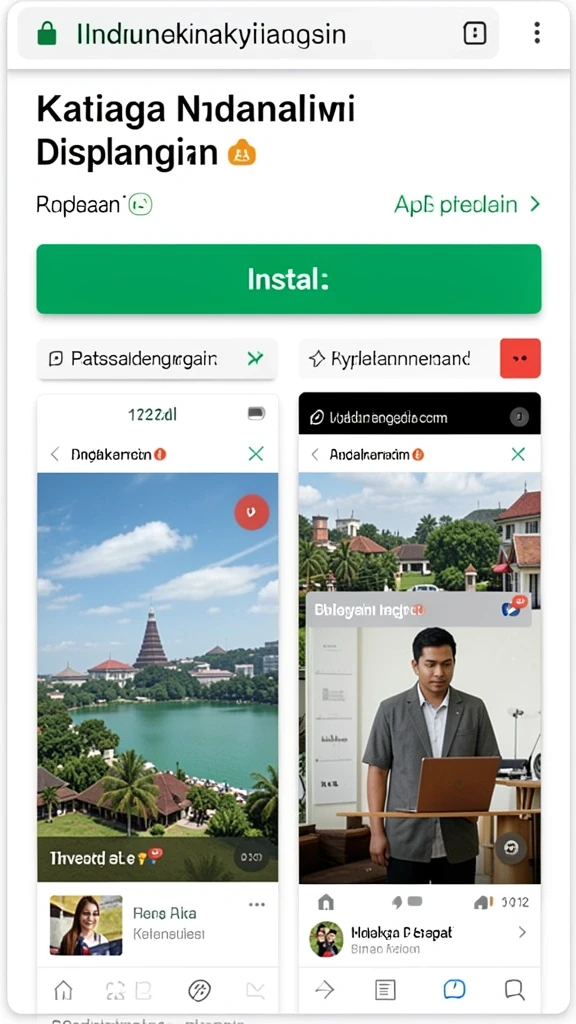 Menu permainan yang mudah dinavigasi.