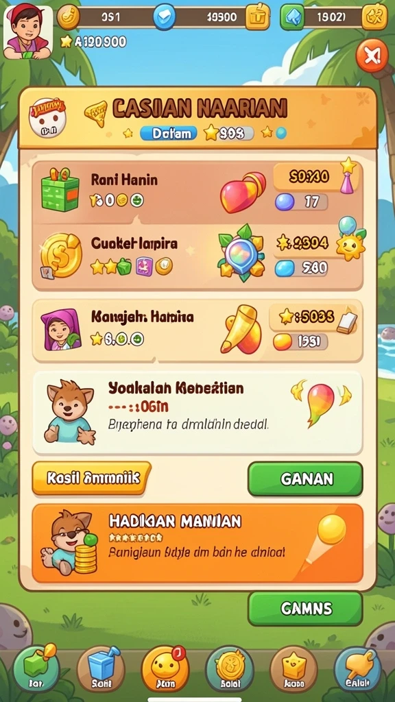 Tampilan antarmuka yang modern dan atraktif.