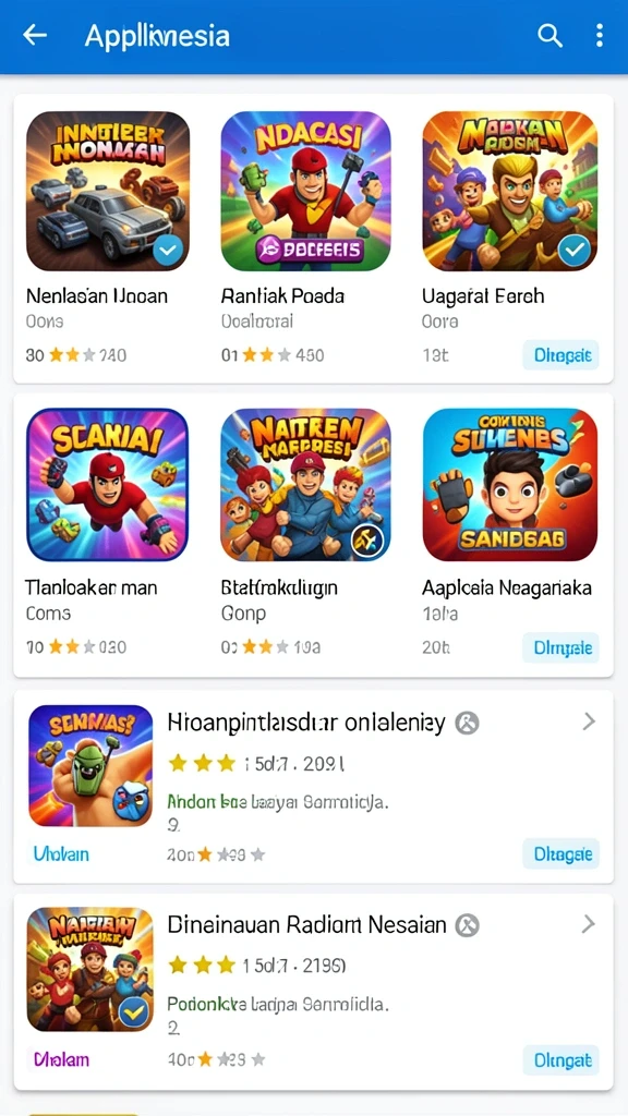 Tampilan grafis menarik dan modern.