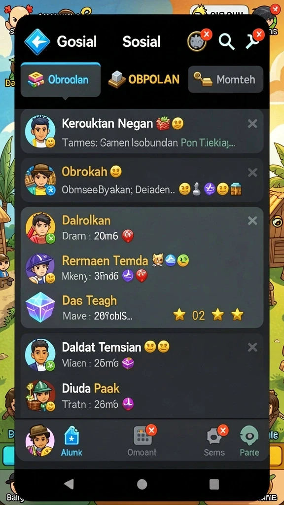 Sistem level yang menantang dan bervariasi.