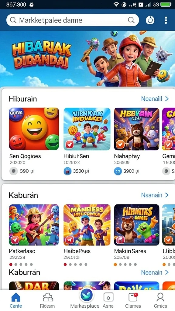 Tangkapan layar komunitas pemain yang aktif dan interaktif.