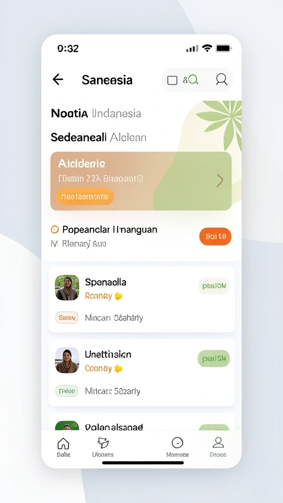 Tampilan menu awal yang menarik dan informatif.