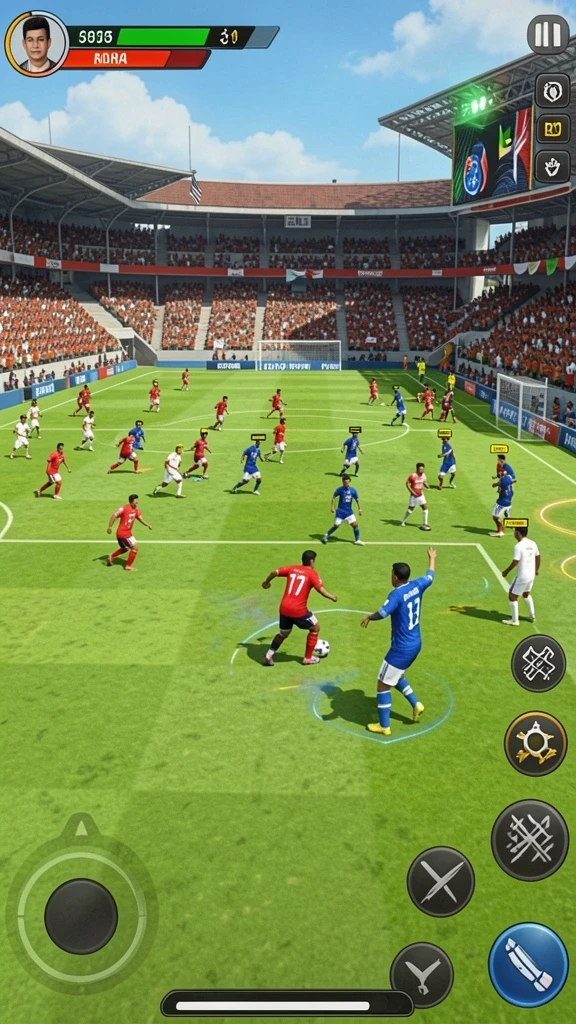 Grafis permainan yang tajam dan detail.