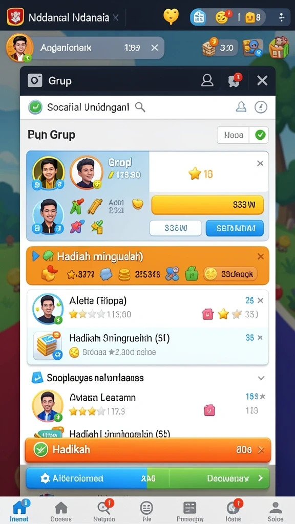 Tampilan antarmuka pengguna yang intuitif.