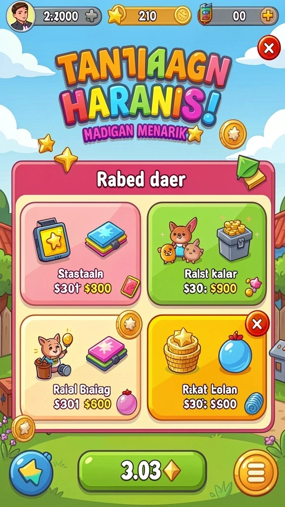 Tampilan utama yang menarik dan mudah dinavigasi.