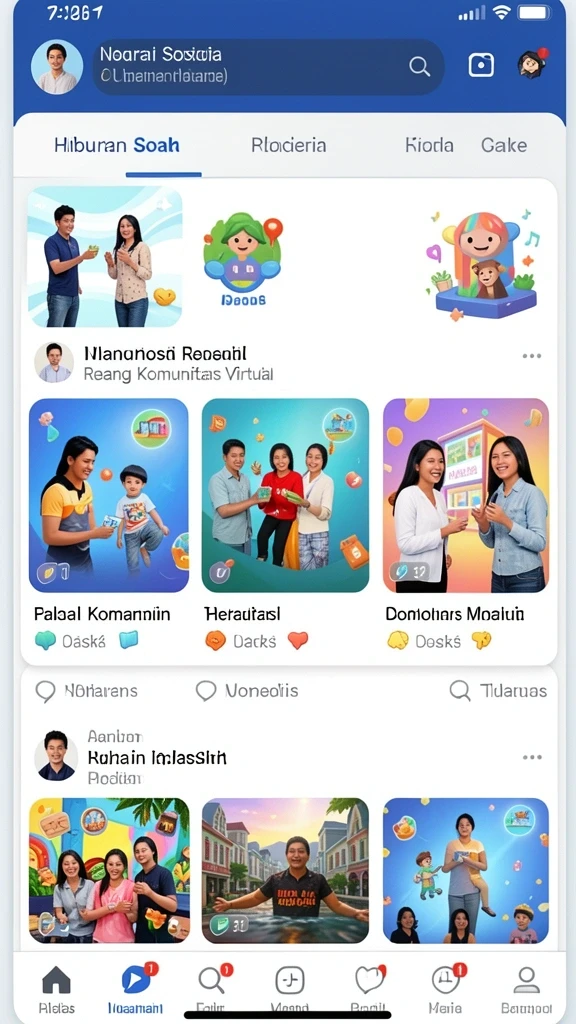 Tampilan karakter utama yang menarik dan penuh warna.