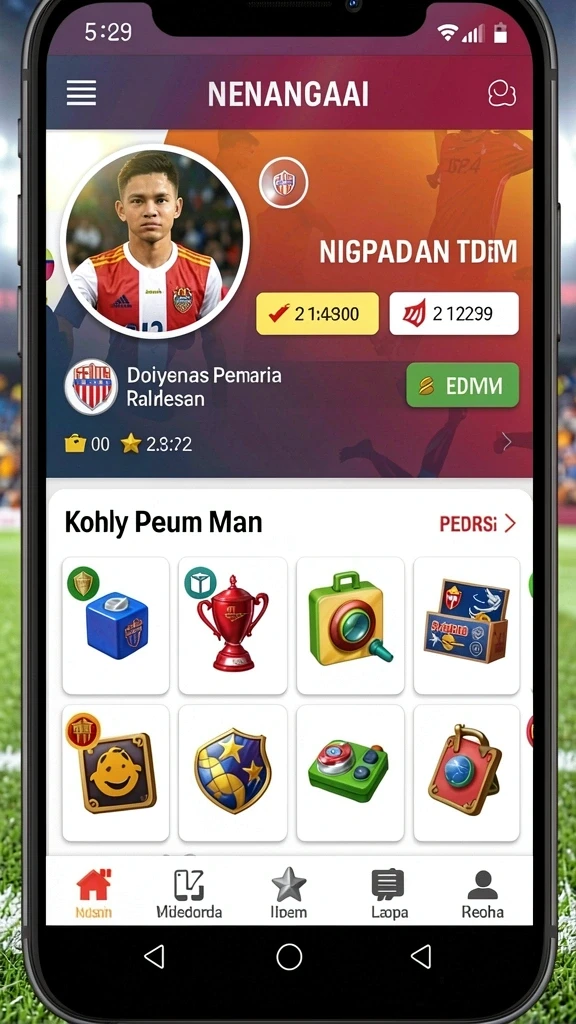 Fitur chat yang memungkinkan interaksi sosial saat bermain.
