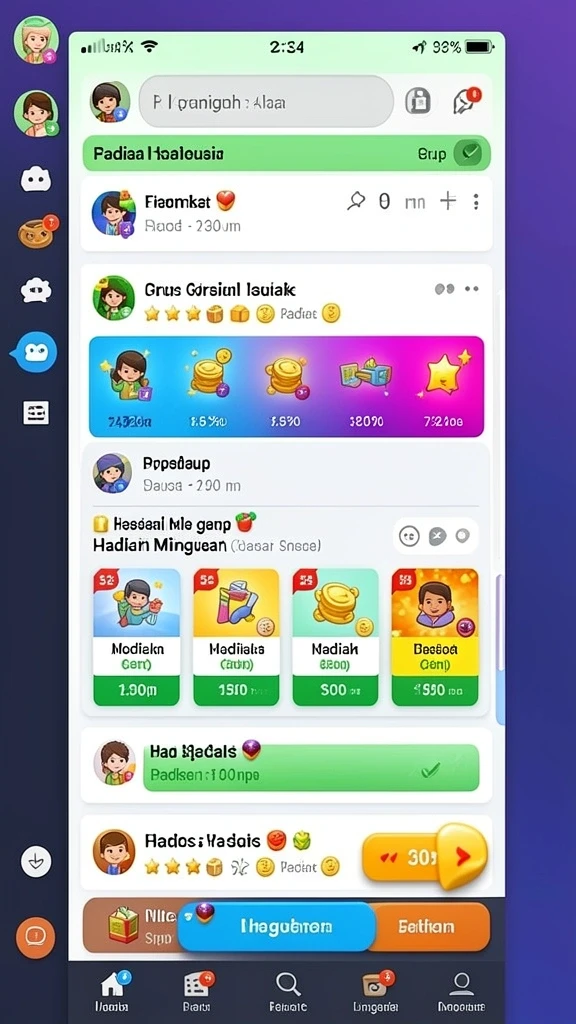 Misi menantang yang selalu hadir setiap update.