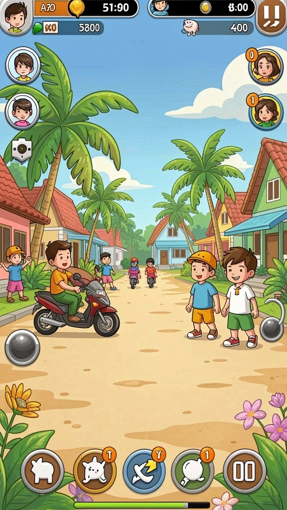 Karakter menarik yang bisa dipilih.