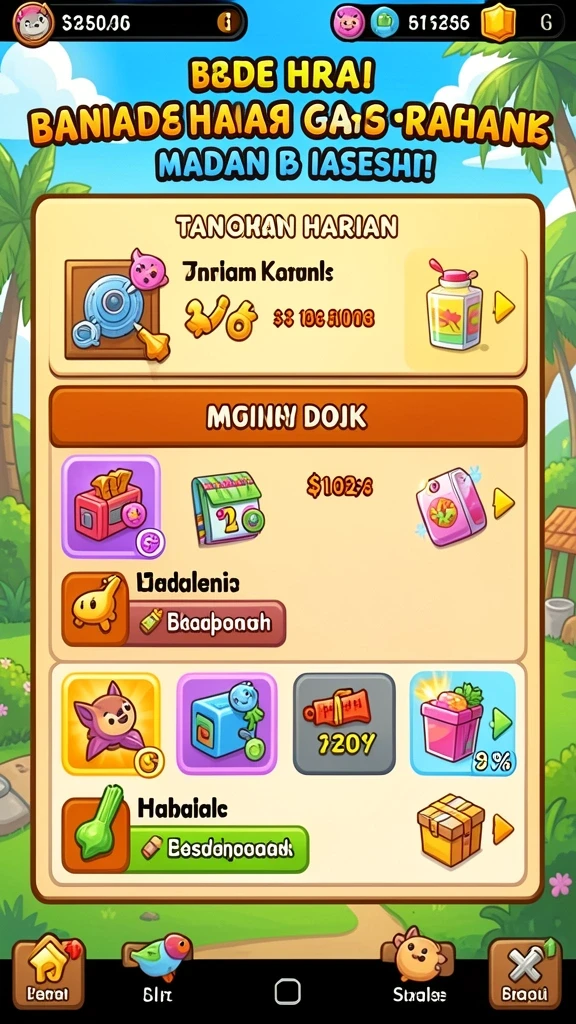 Tampilan awal yang menarik dan mudah dinavigasi.