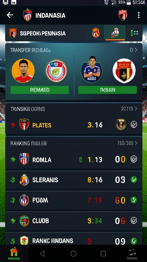 Visual latar belakang yang mengesankan dan dinamis.