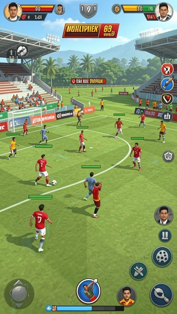 Tangkapan layar menunjukkan pemandangan yang menakjubkan dalam game.