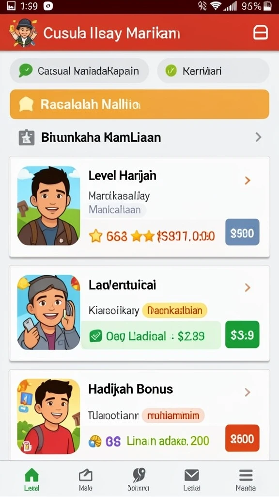 Karakter unik dalam VC55 siap menemani permainan Anda.