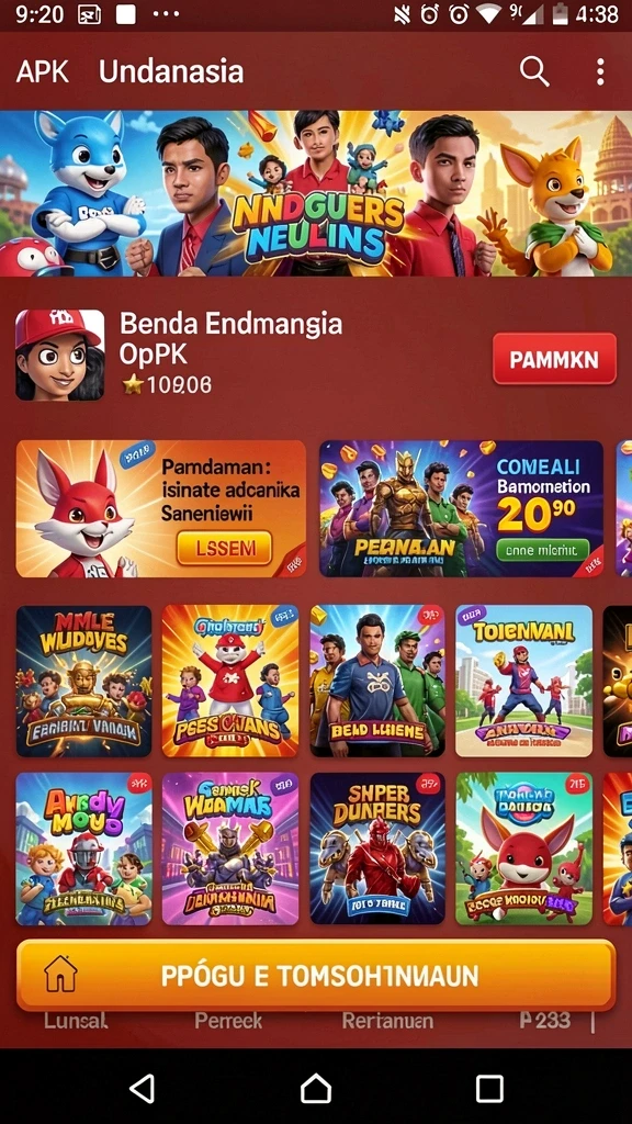 Screenshot menampilkan tampilan permainan kartu yang menarik.