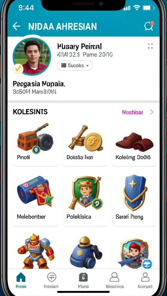 Tampilan antarmuka aplikasi YOTOGEL yang menarik dan user-friendly.